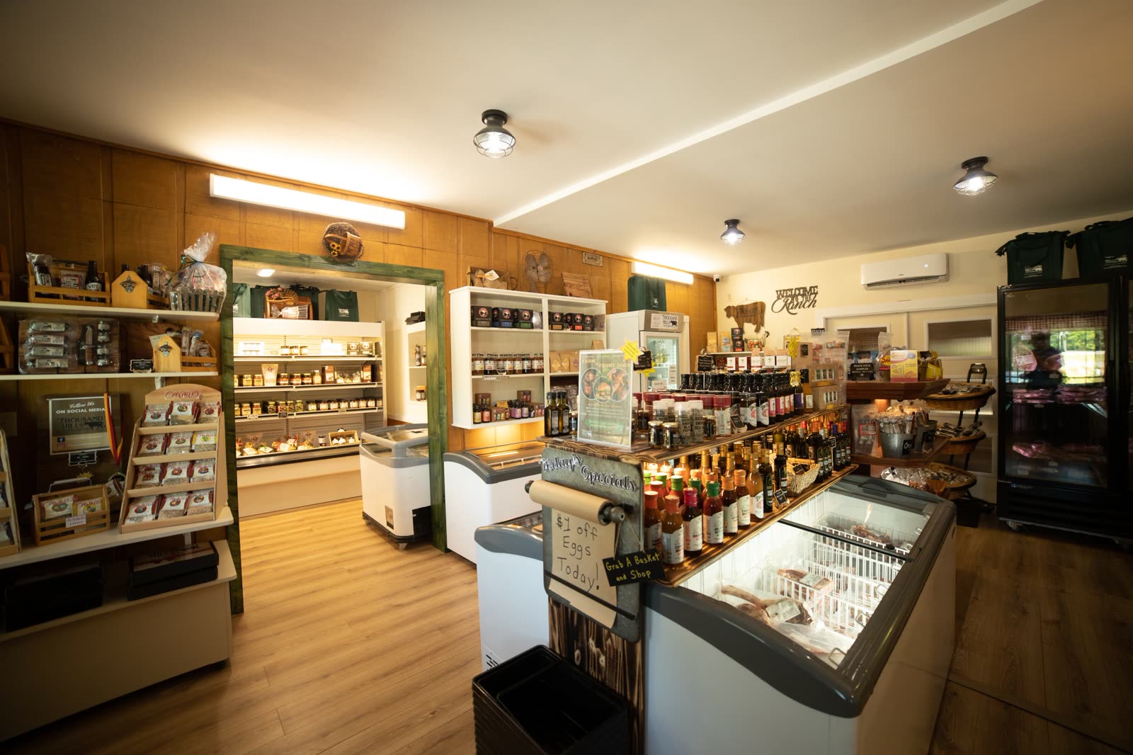 Inside the Thousand Hills ranch store